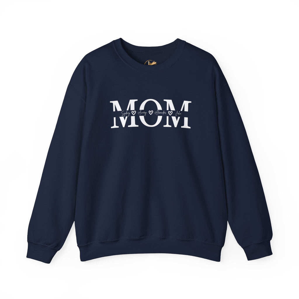 Customized Mom with Children's Names Crewneck Sweatshirt