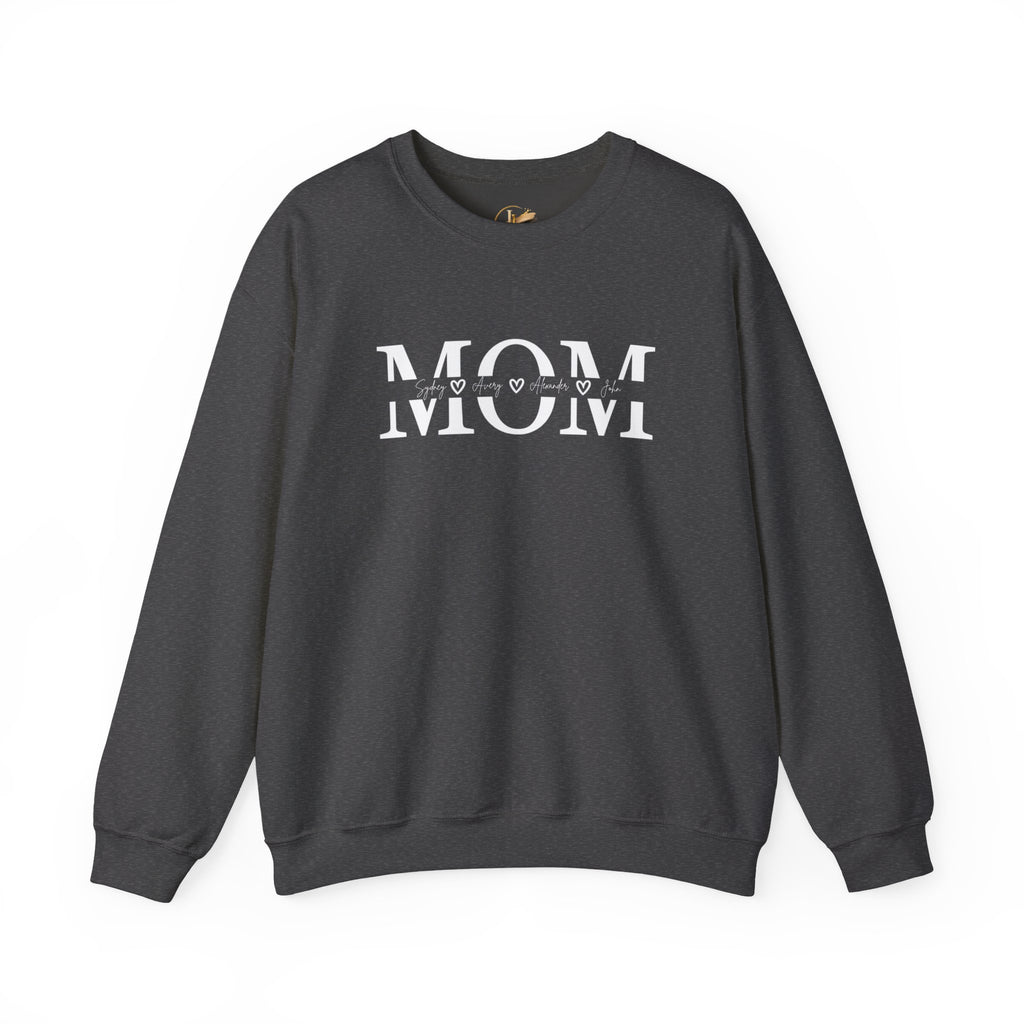 Customized Mom with Children's Names Crewneck Sweatshirt