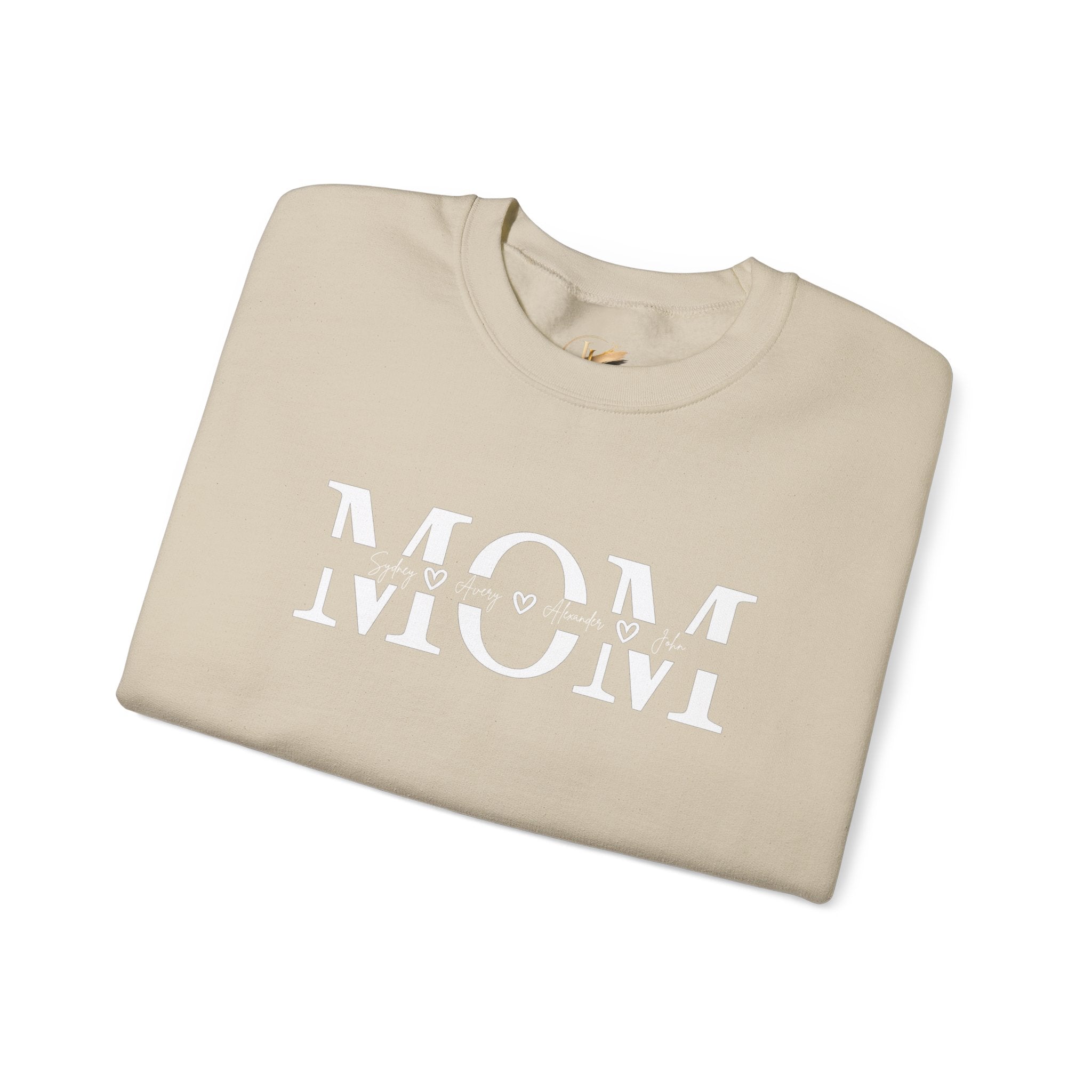 Customized Mom with Children's Names Crewneck Sweatshirt