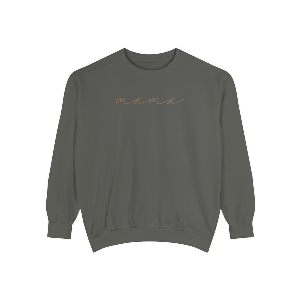 Mama Script Sweatshirt — Cozy Crewneck for New Moms & Gifts