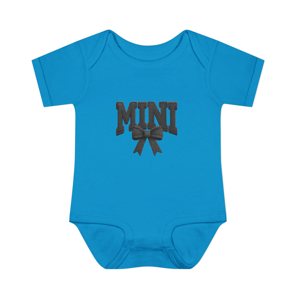 Mini Baby Bodysuit — "MINI" Bow Infant Onesie