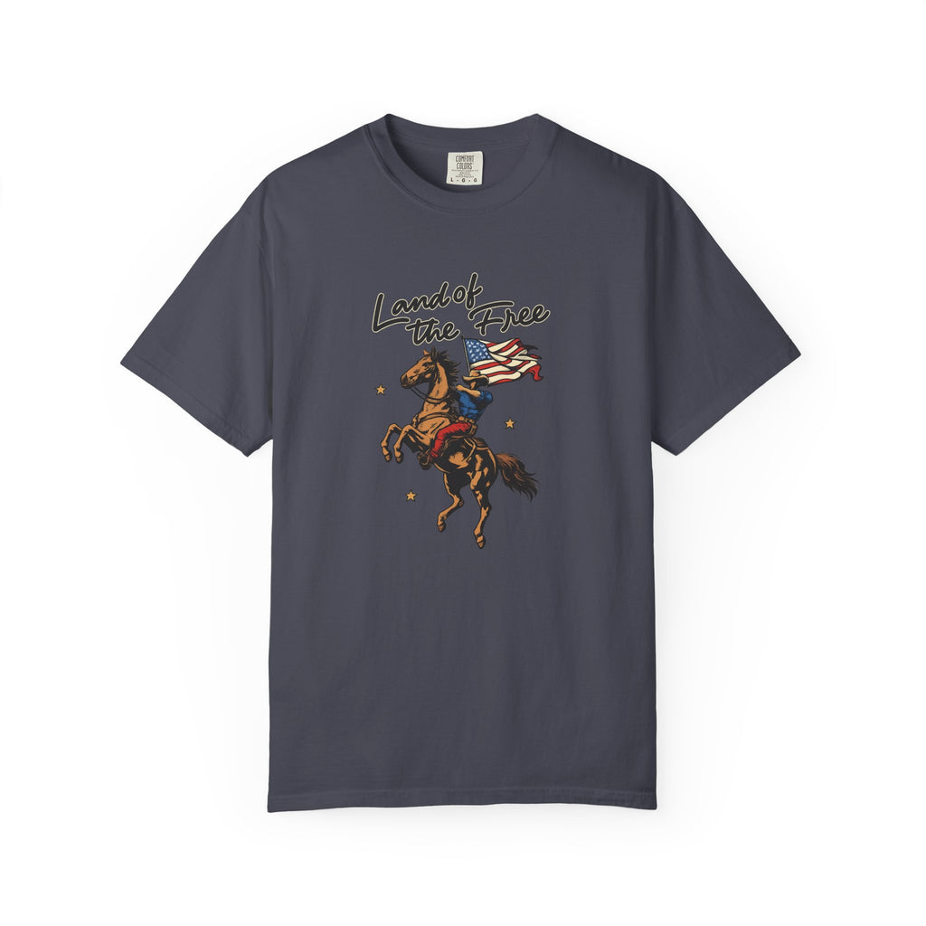America Land of the Free Graphic T-Shirt — Patriotic