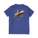 Custom Pocket V‑Neck Tee — Bella + Canvas