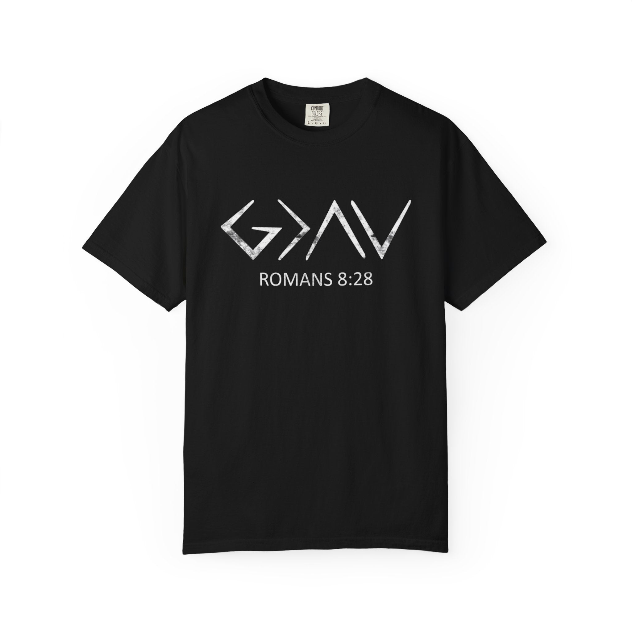 Romans 8:28 Comfort Colors Tee