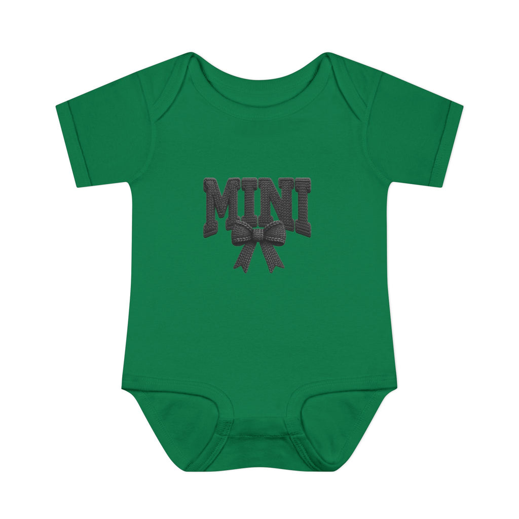 Mini Baby Bodysuit — "MINI" Bow Infant Onesie