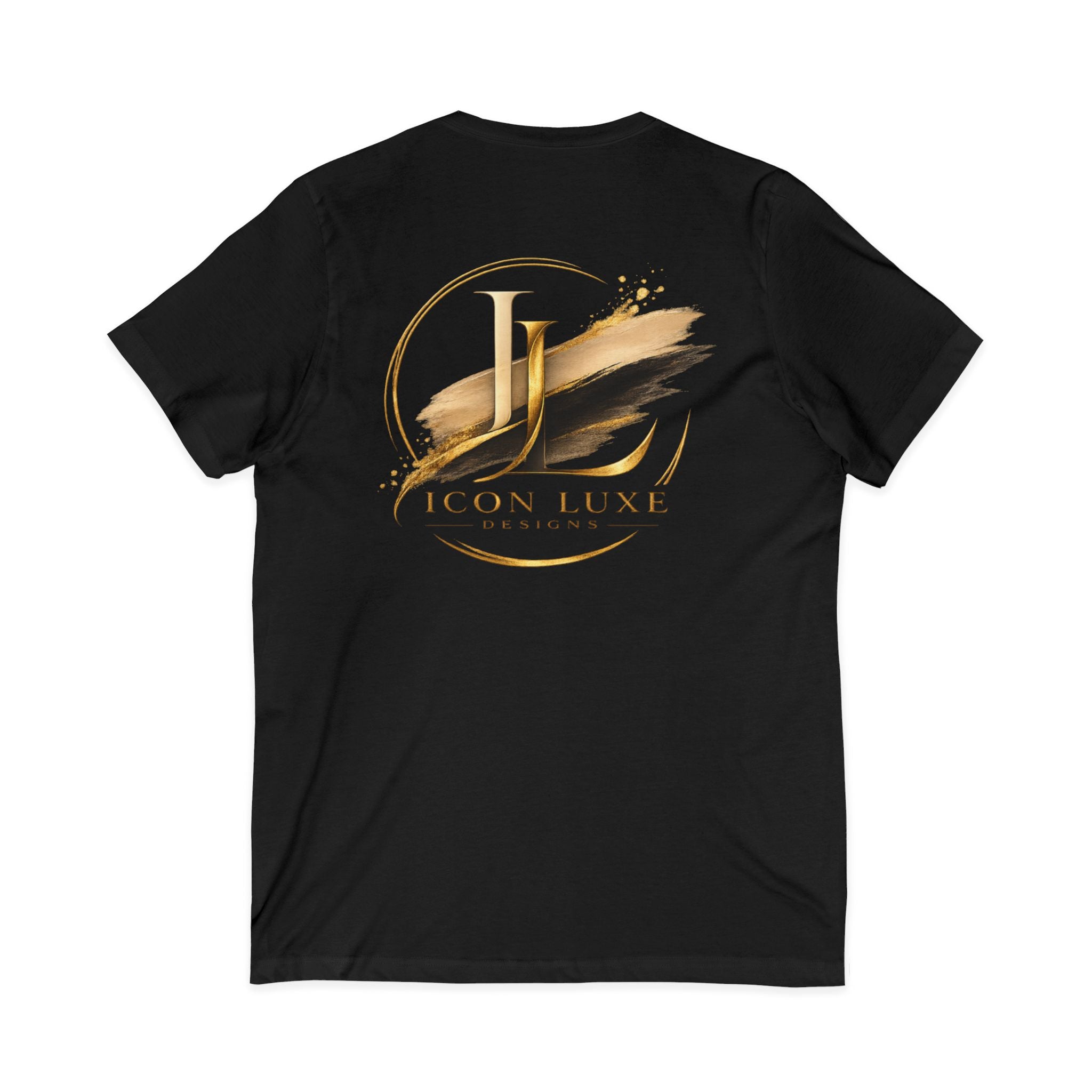 Custom Pocket V‑Neck Tee — Bella + Canvas