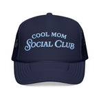 Cool Mom Social Club Trucker Hat — Embroidered Foam Mesh Cap for Stylish Moms