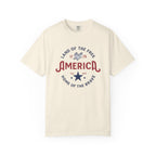 America Land of the Free Graphic T-Shirt — Patriotic 1776 Home of the Brave Tee