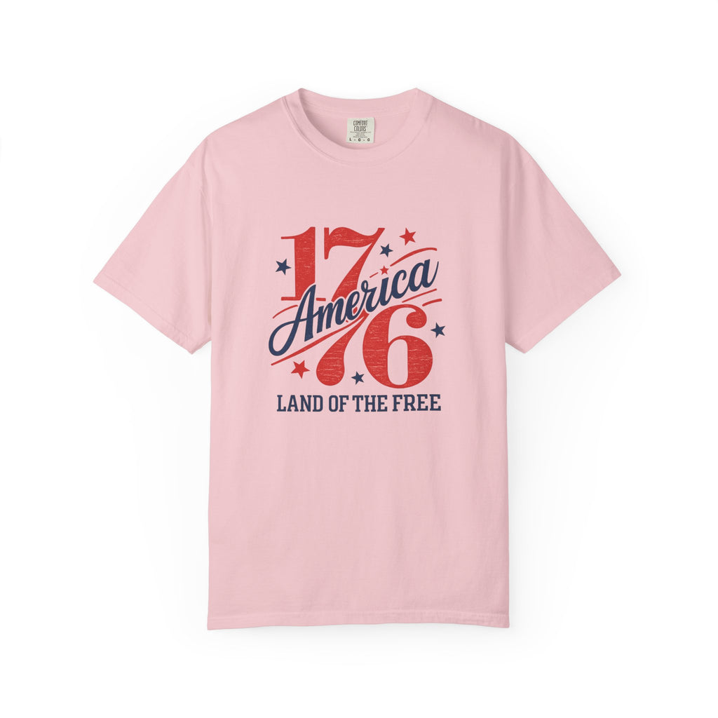 America Land of the Free Graphic T-Shirt — Patriotic