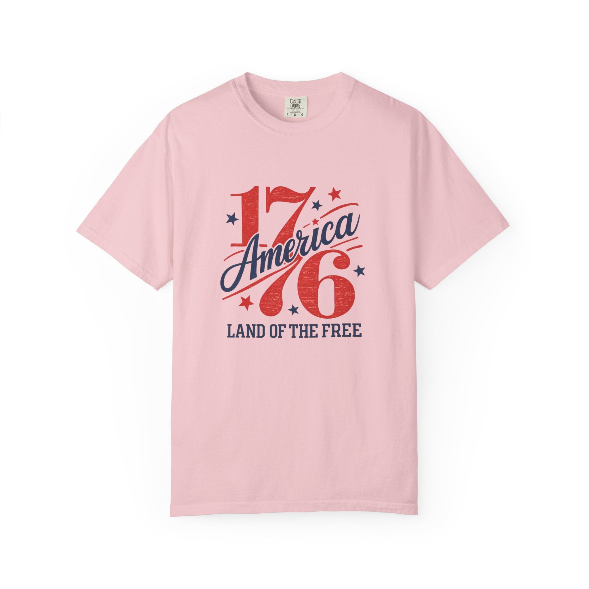America Land of the Free Graphic T-Shirt — Patriotic