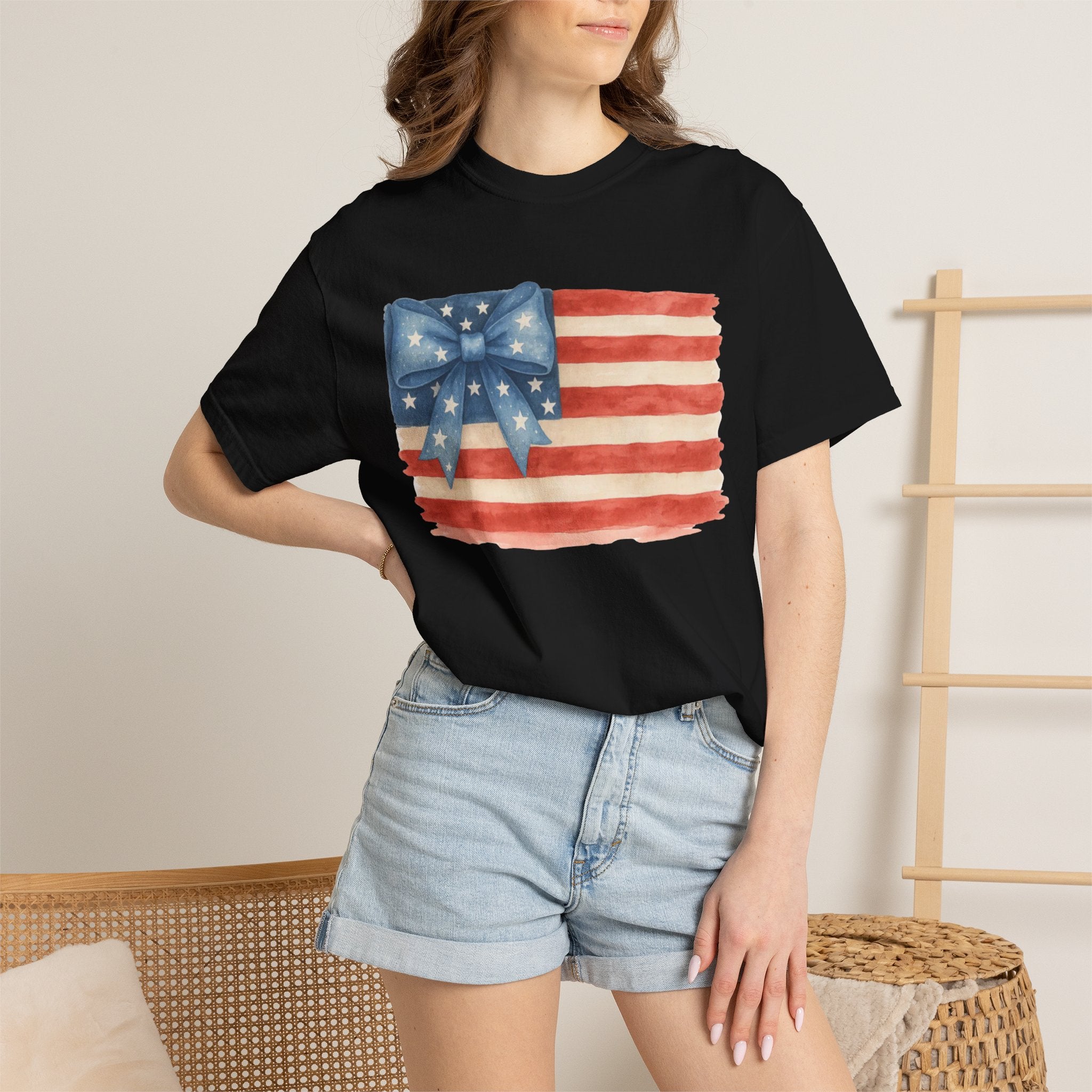American Flag Graphic Tee