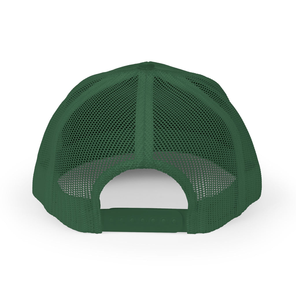 God Script Trucker Cap — Gold Sparkle Faith Snapback
