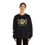 Dog Mama Leopard Print Crewneck Sweatshirt