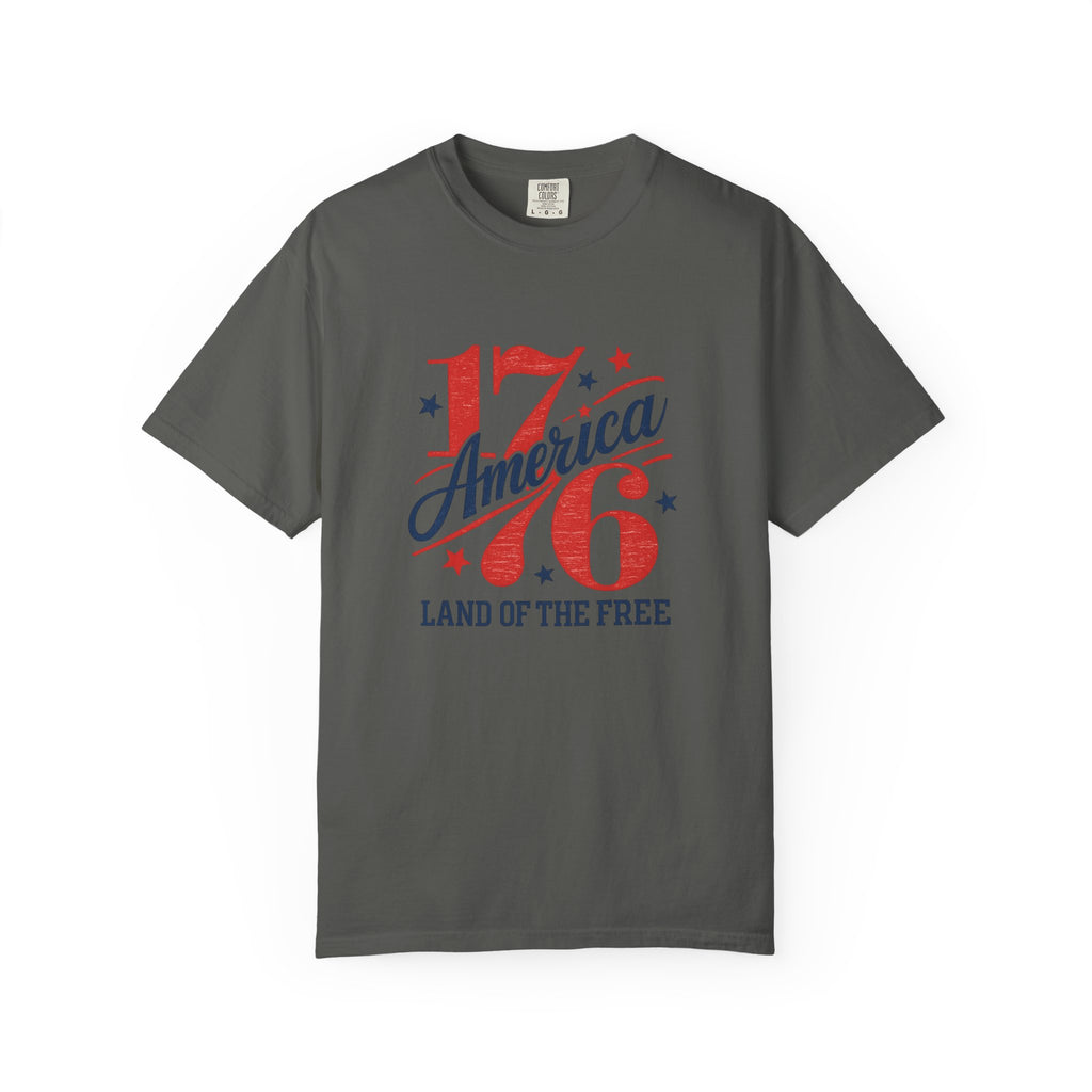 America Land of the Free Graphic T-Shirt — Patriotic