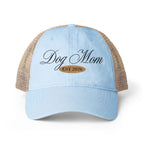 Dog Mom Women's Washed Mesh-Back Cap