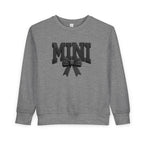 Toddler Sweatshirt - 'Mini' Bow Graphic Pullover