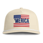 'Merica Flag Rope Cap — Vintage American Pride Hat