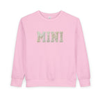 Mini Toddler Sweatshirt — Neutral Lettering Pullover