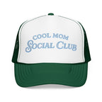Cool Mom Social Club Trucker Hat — Embroidered Foam Mesh Cap for Stylish Moms