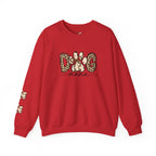 Dog Mama Leopard Print Crewneck Sweatshirt