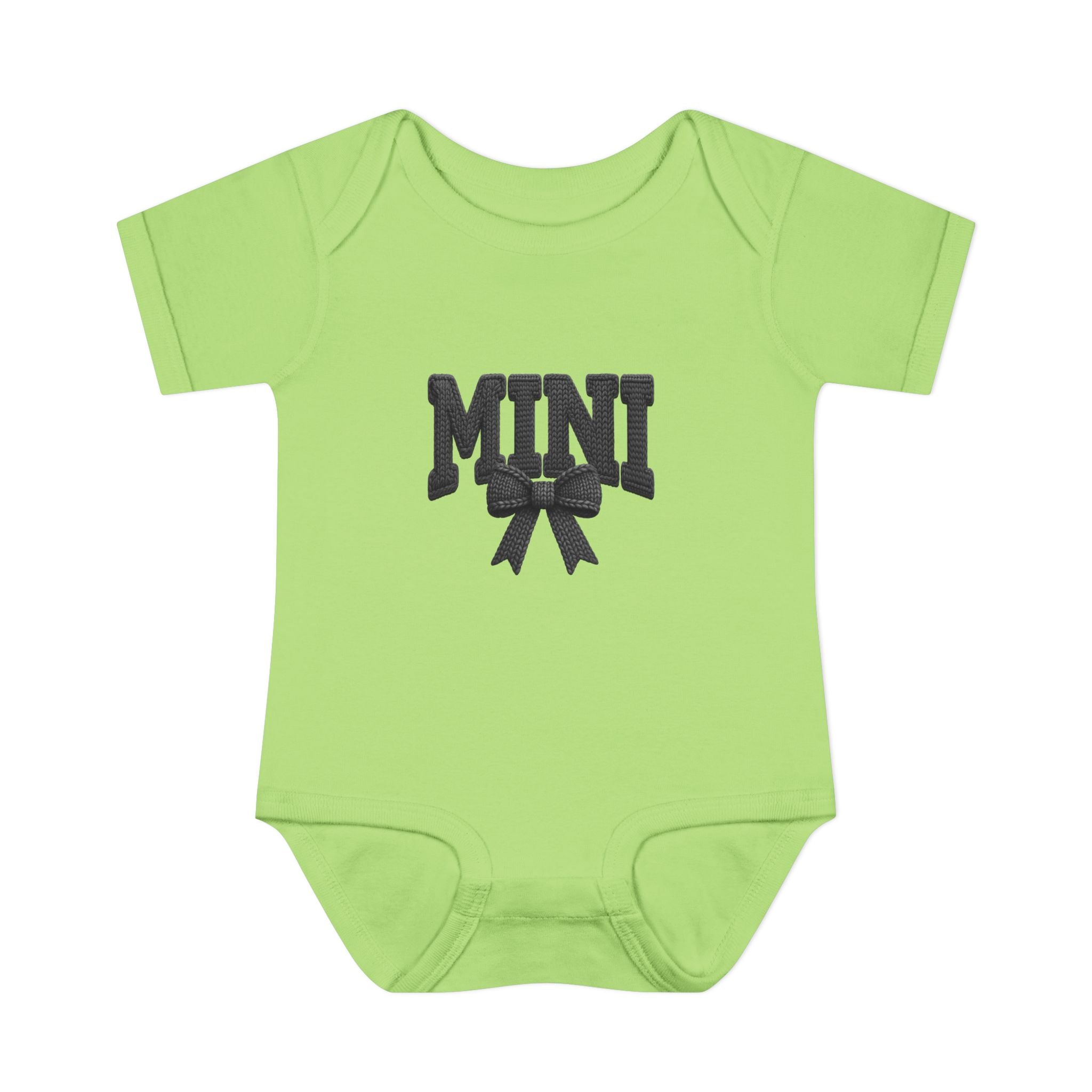 Mini Baby Bodysuit — "MINI" Bow Infant Onesie