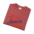 America Land of the Free Graphic T-Shirt — Patriotic