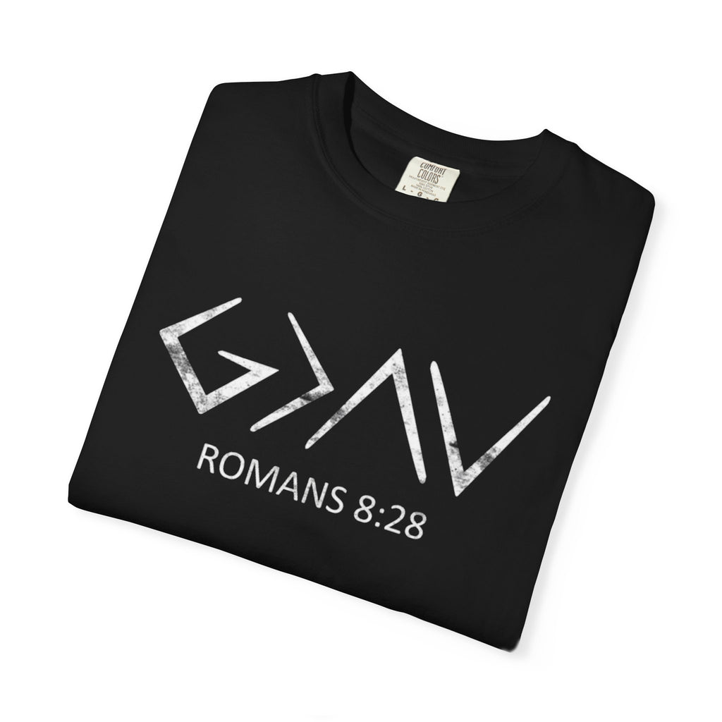 Romans 8:28 Comfort Colors Tee