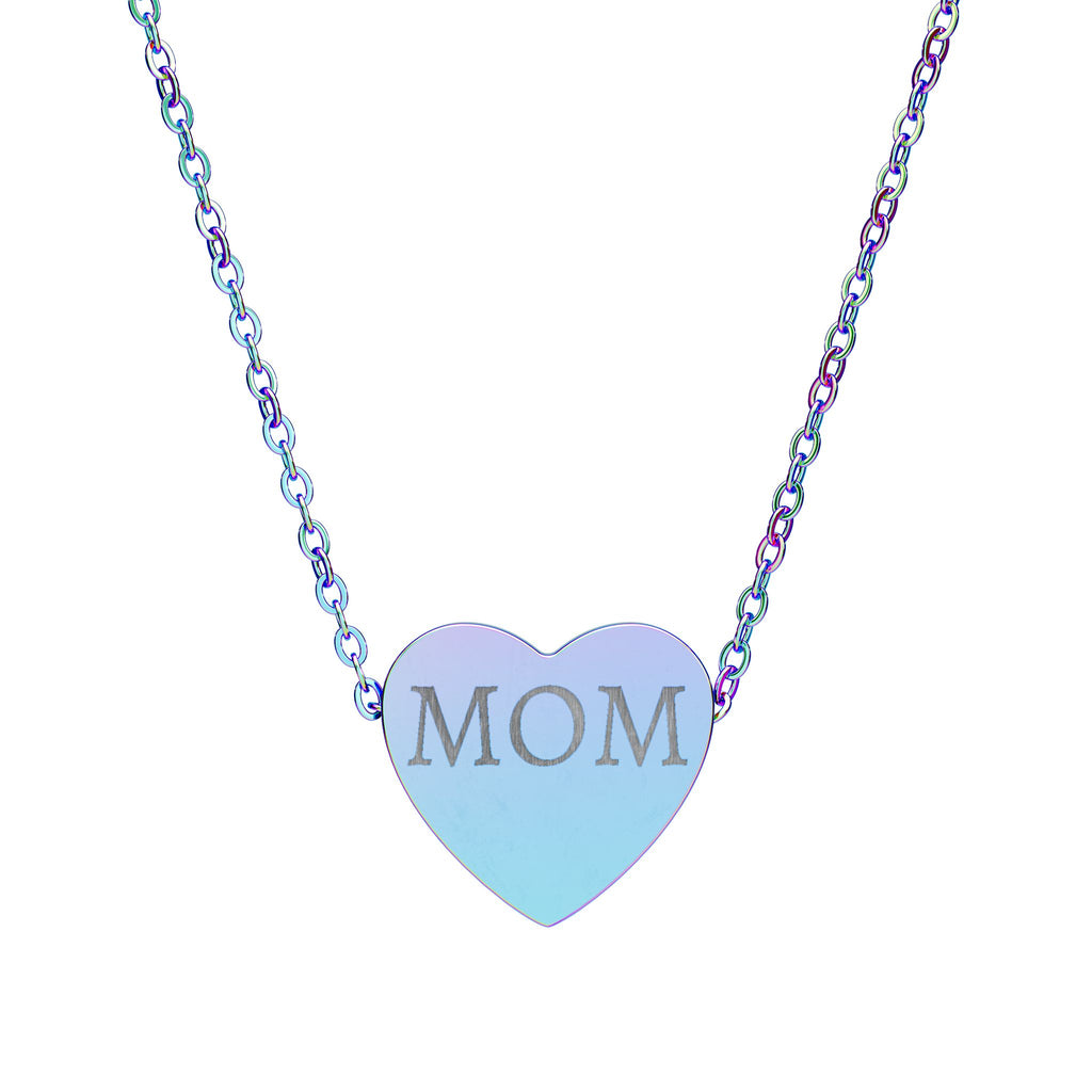 Custom Engraved Heart Necklace