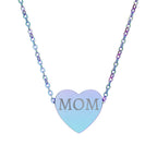 Custom Engraved Heart Necklace
