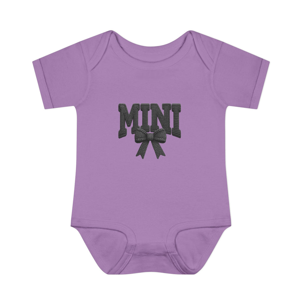 Mini Baby Bodysuit — "MINI" Bow Infant Onesie
