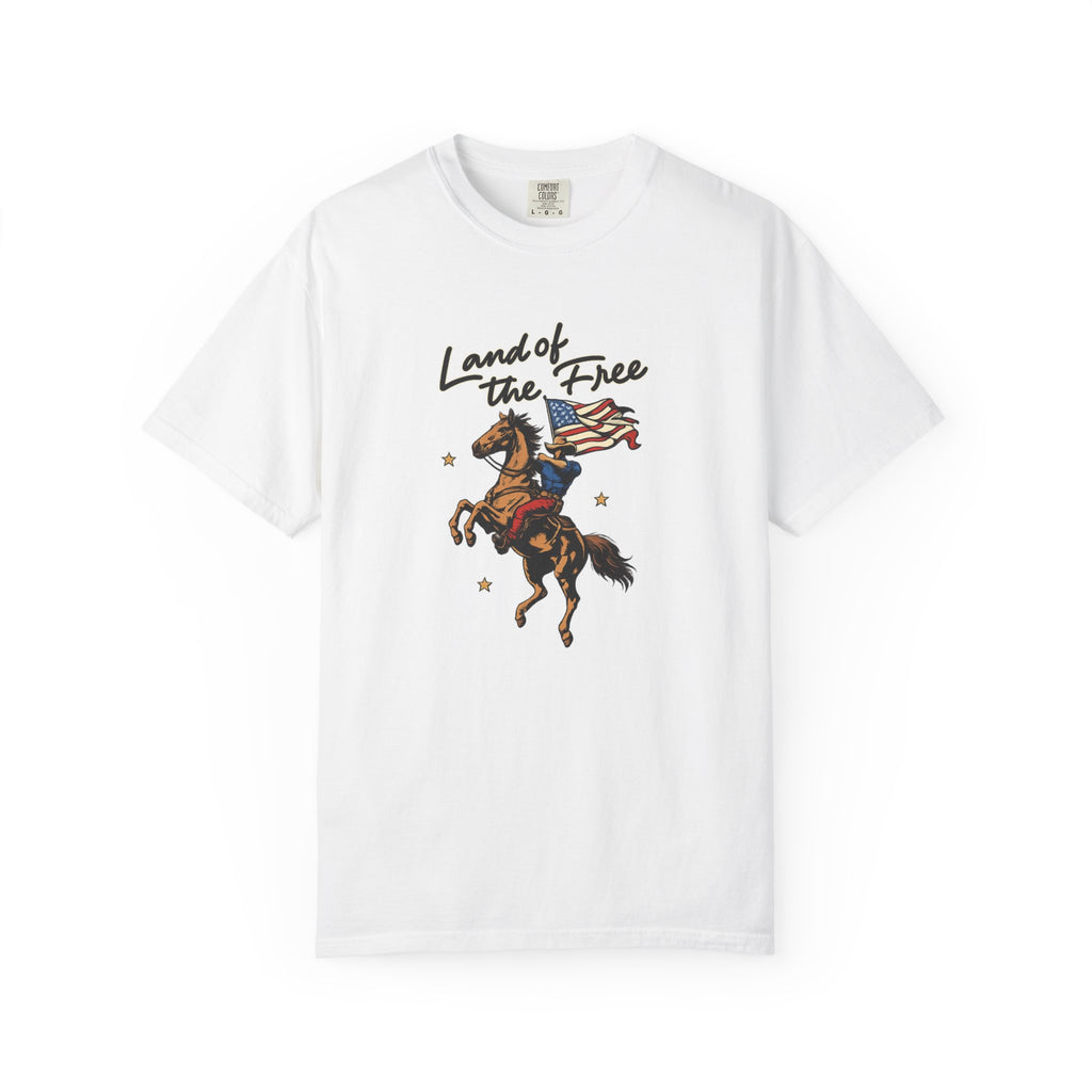 America Land of the Free Graphic T-Shirt — Patriotic