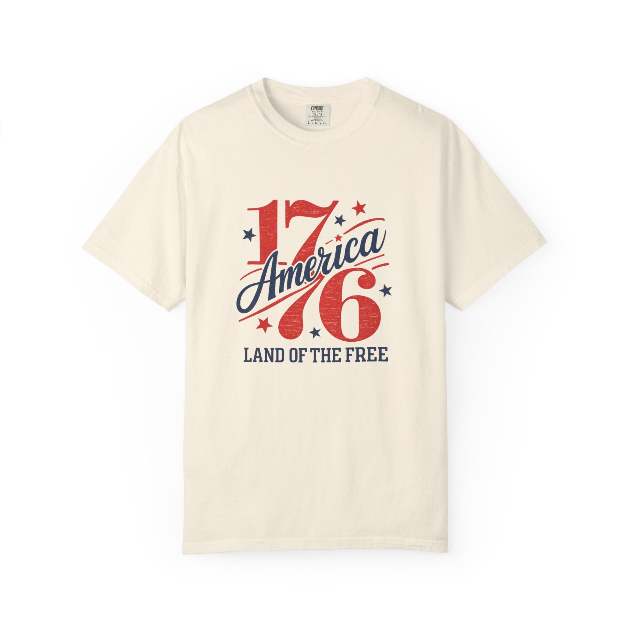America Land of the Free Graphic T-Shirt — Patriotic