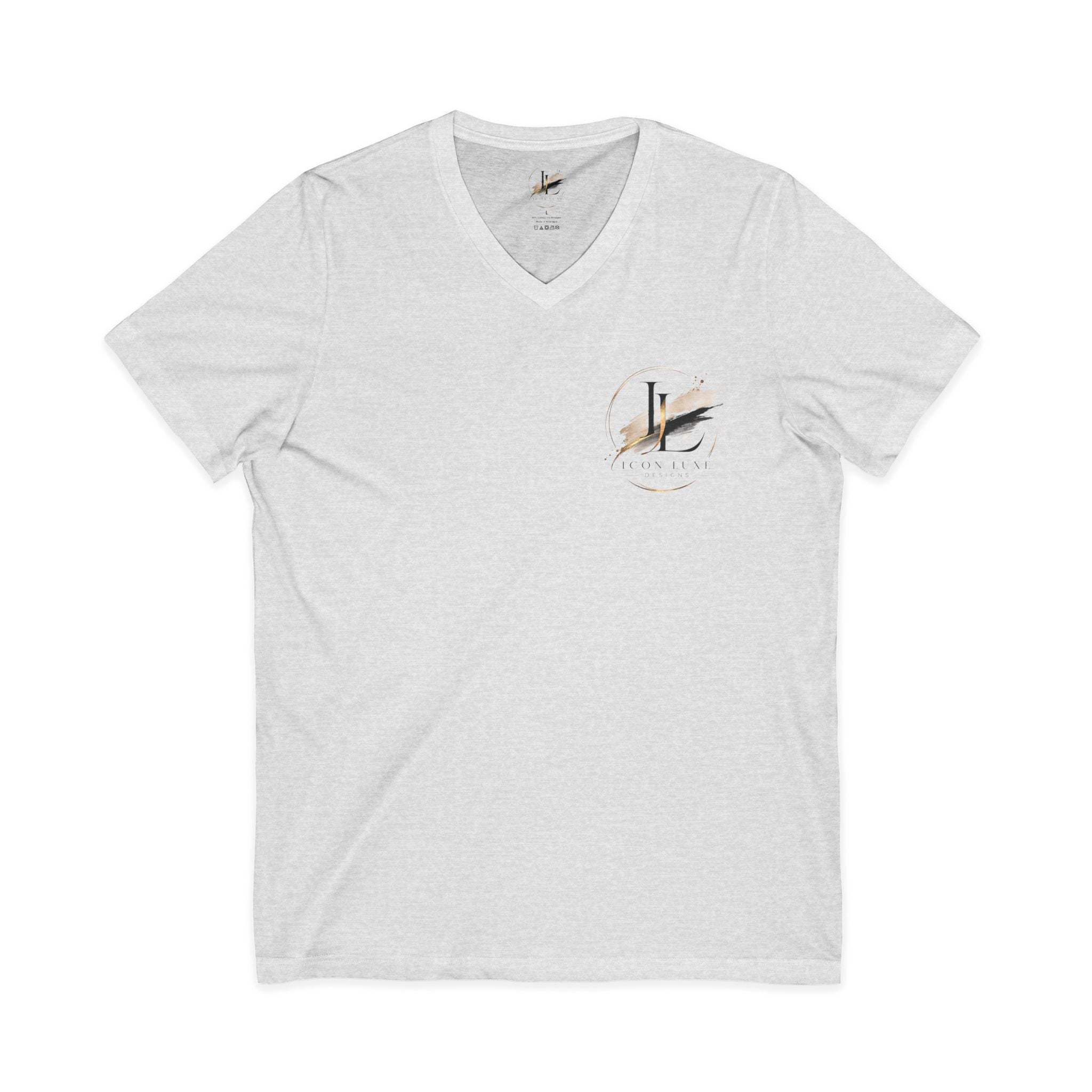 Custom Pocket V‑Neck Tee — Bella + Canvas
