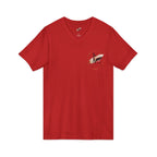 Custom Pocket V‑Neck Tee — Bella + Canvas
