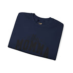 Customized Momma, Gigi, Grammy, Grandma, Mama, Mom, or Nana  Crewneck Sweatshirt – “This ….. Wears Her Heart on Her Sleeve” Cozy Pullover