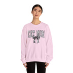 Cat Mom Crewneck Sweatshirt — Floral Lettering with Bow