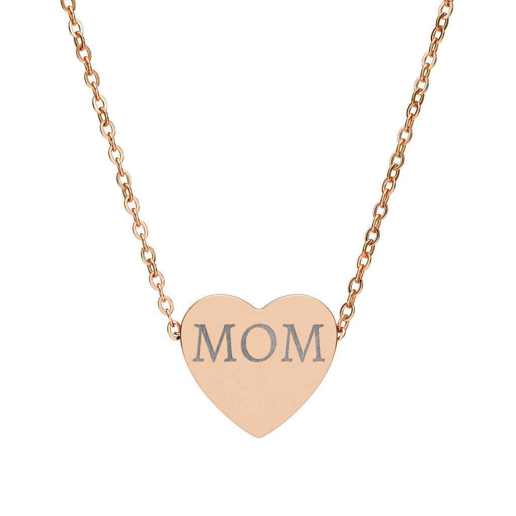 Custom Engraved Heart Necklace
