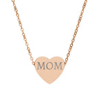 Custom Engraved Heart Necklace
