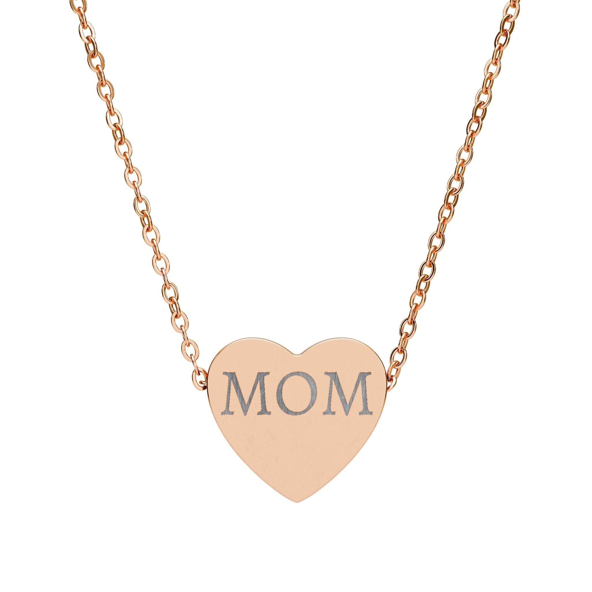 Custom Engraved Heart Necklace