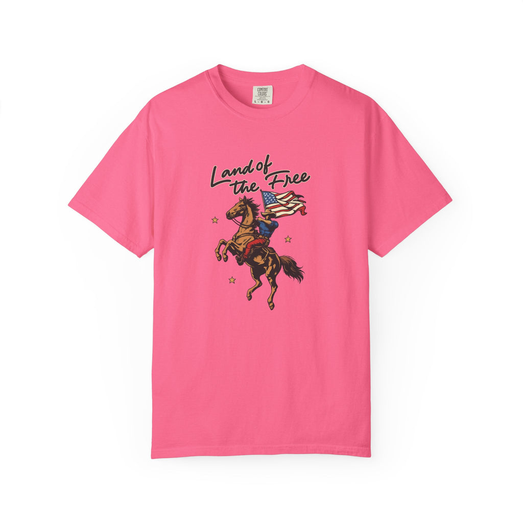 America Land of the Free Graphic T-Shirt — Patriotic