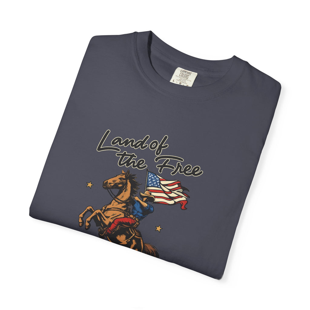 America Land of the Free Graphic T-Shirt — Patriotic
