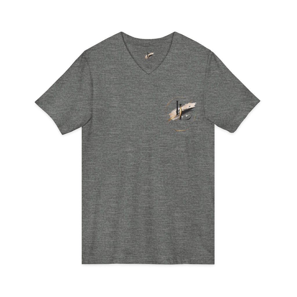 Custom Pocket V‑Neck Tee — Bella + Canvas