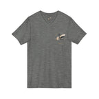 Custom Pocket V‑Neck Tee — Bella + Canvas