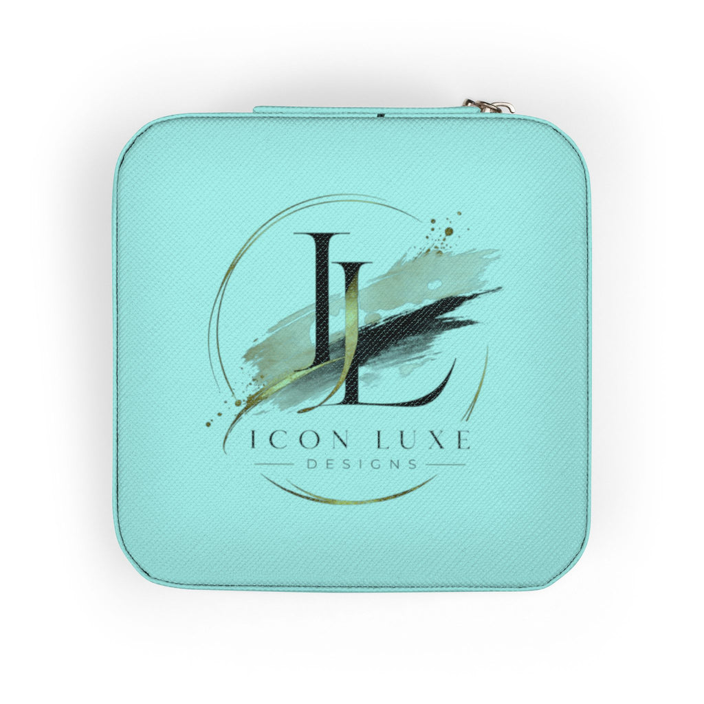 Custom Compact Jewelry Travel Case – Organizer with Ring & Earring Compartments