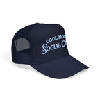 Cool Mom Social Club Trucker Hat — Embroidered Foam Mesh Cap for Stylish Moms