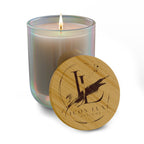 Custom Engraved Bamboo Lid Soy Candle - 14oz Scented Candle