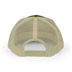 God Script Trucker Cap — Gold Sparkle Faith Snapback