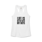 "Life is better with my boys" Mom, Women's Ideal Racerback Tank