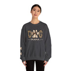 Dog Mama Leopard Print Crewneck Sweatshirt