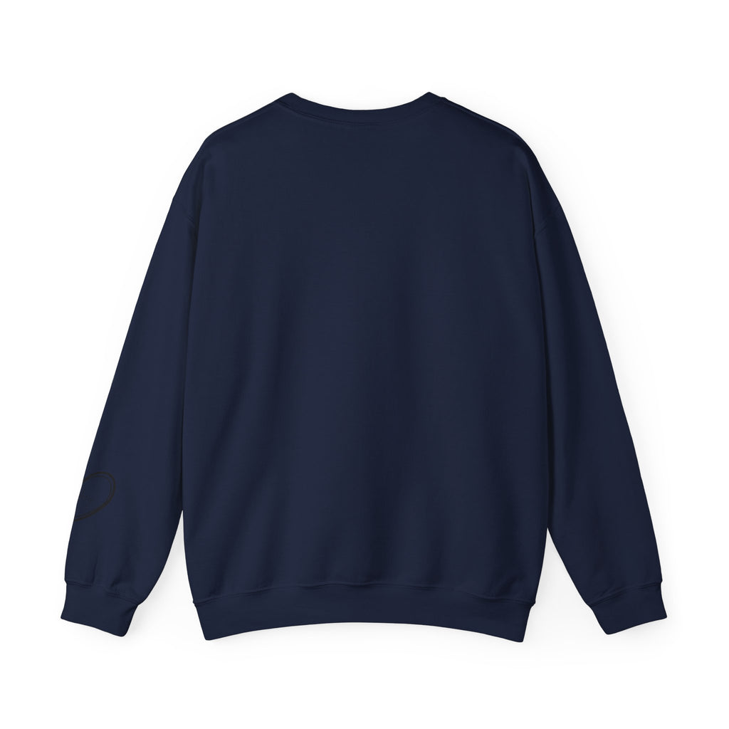 Customized Momma, Gigi, Grammy, Grandma, Mama, Mom, or Nana  Crewneck Sweatshirt – “This ….. Wears Her Heart on Her Sleeve” Cozy Pullover
